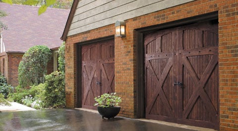 Wood Carriage House Garage Door Amarr